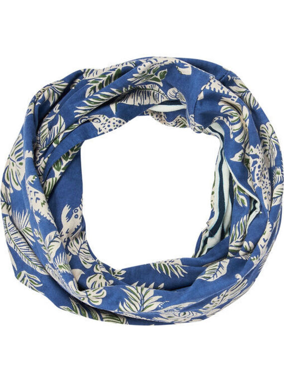 Snood volta dupla menino azul com padrão selva JYOCLOSNO / 20SI0211SNO715