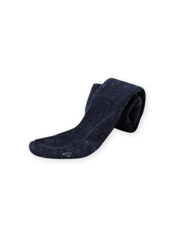 Collants azul-marinho com purpurinas bebé menina MYIJOCOLU2 / 21WI0916COL070