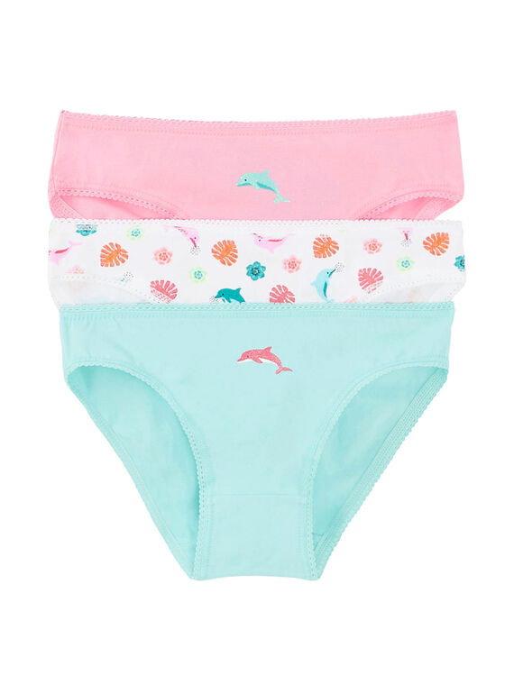 Conjunto de três cuecas criança menina JEFALOT3 / 20SH11V4SLI318