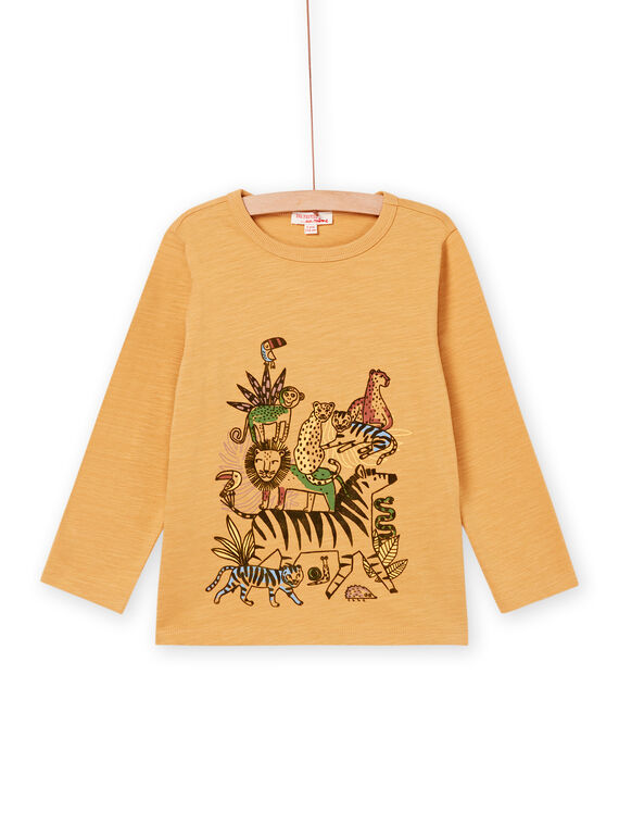 T-shirt com padrão da selva POMOTEE5 / 22W902N2TMLB106