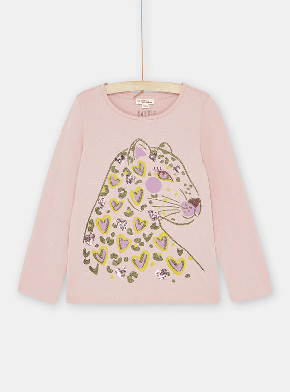 T-shirt parma com estampado de pantera menina SAKYOTEE3 / 23W901I3TML303