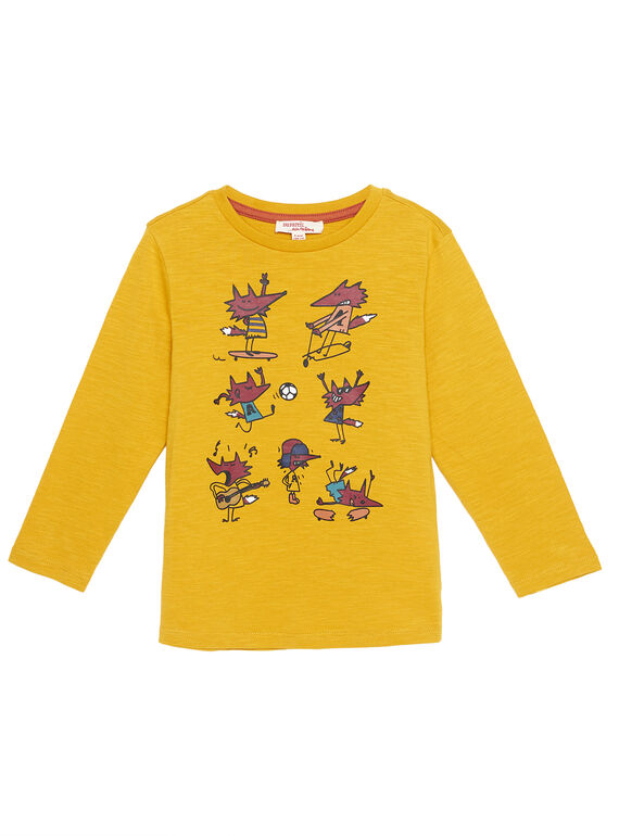 T-shirt Mangas Compridas Ocre GOBRUTEE4 / 19W902K1TMLB107