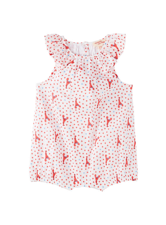 Babygro estampado bebé menina JICEABARB / 20SG09N1BAR000