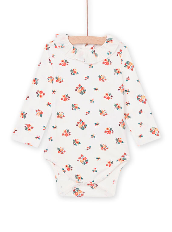 Body com estampado florido e gola aos folhos PIPRIBOD / 22WG09P1BOD001