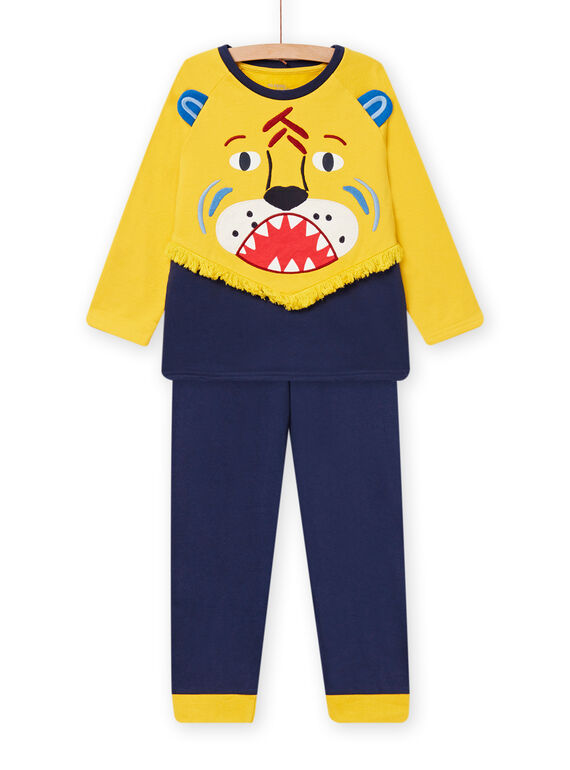 Conjunto pijama fosforescente estampado leão menino NEGOPYJLION / 22SH12E3PYJ114
