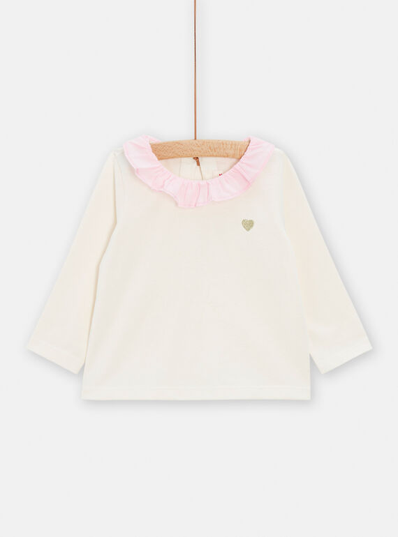 Sweat rosa-maquilhagem bebé menina TIJOBRA3 / 24SG09B4BRA001