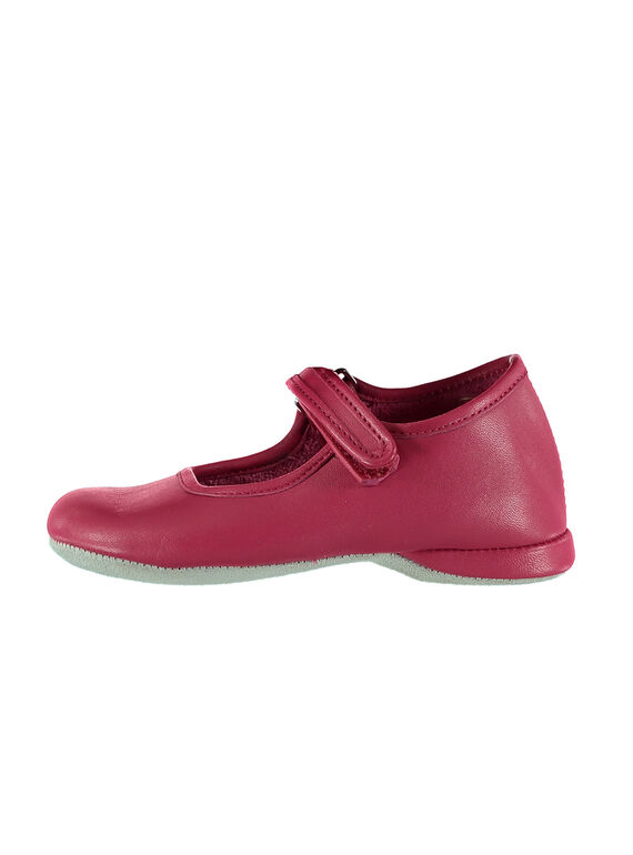 Pantufas babies couro fúcsia criança menina GFBELFILL1 / 19WK35B1D07030