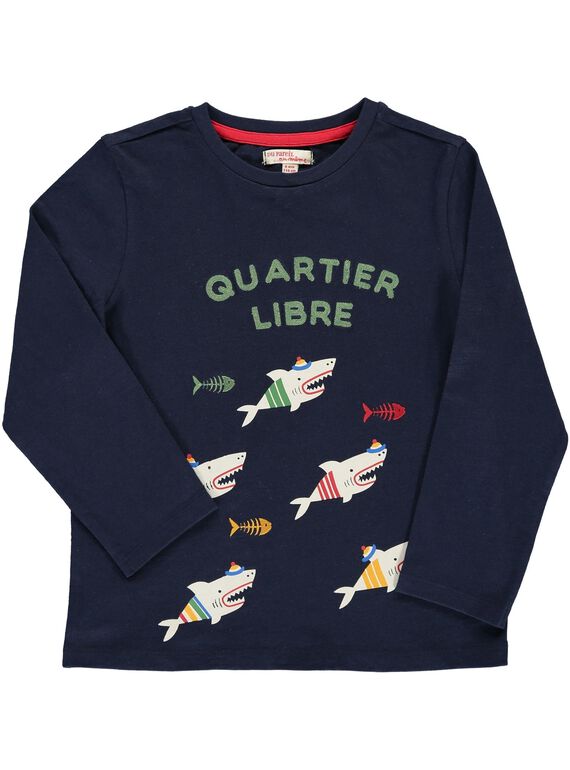 Boys' long-sleeved T-shirt DONAUTEE4 / 18W902G4TML705
