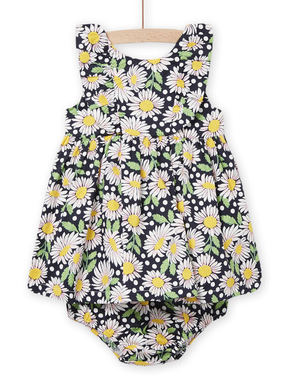 Vestido e bloomer com estampado florido bebé menina NISOROB1 / 22SG09Q1ROB001