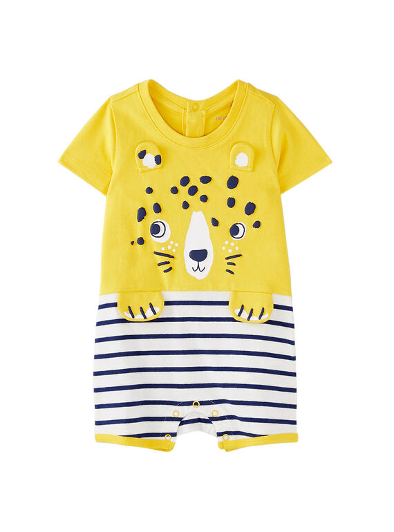 Babygro curto bebé menino amarelo JEGAGRESAV / 20SH14U5GRE106