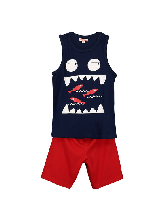 Conjunto camisola de alças e calções menino FOPLAENS1 / 19S902P1ENS070