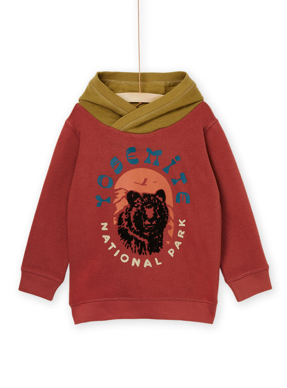 Sweat com capuz de estampado urso POPRASWE / 22W902S1SWE511