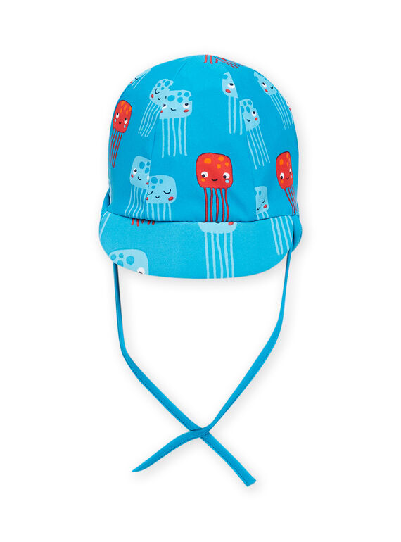 Chapéu azul com estampado de medusas bebé menino NYUCASQ2 / 22SI10L1CHAC215