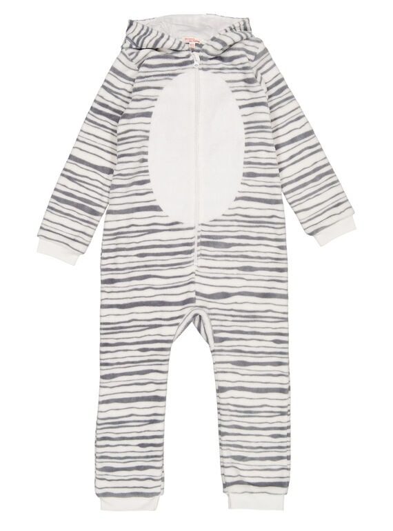 Sobrepijama zebra em soft boa criança menina GEFASURZEB / 19WH11N1D4F001