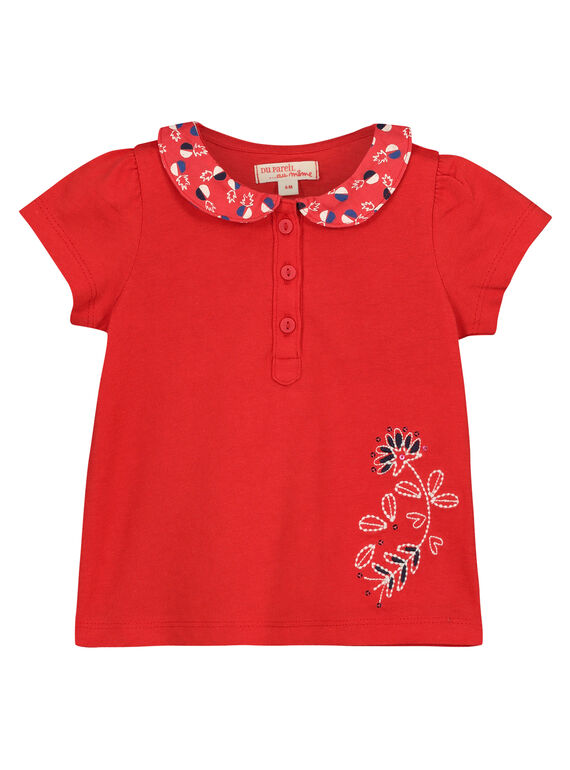 T-shirt gola Peter Pan bebé menina FITOBRA / 19SG09L1BRA330