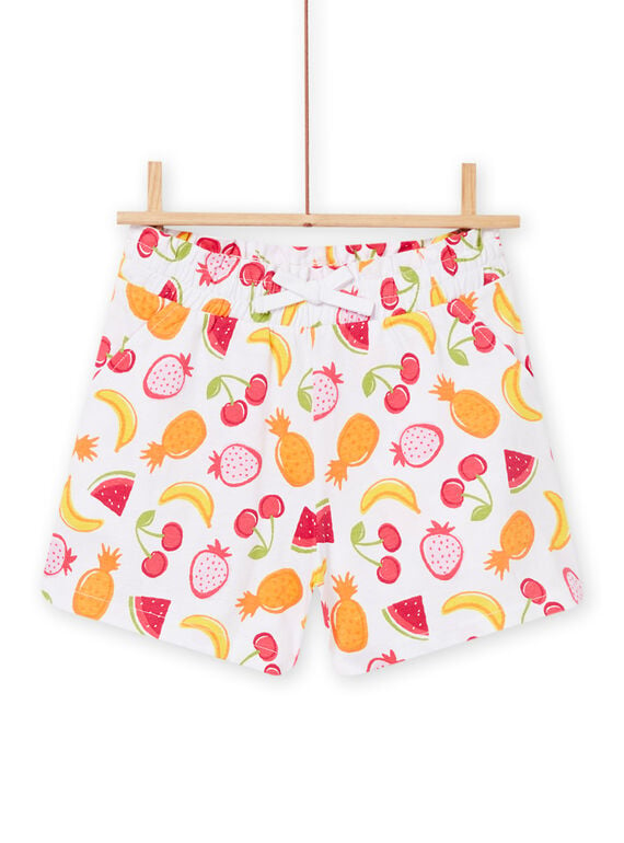 Child girl pink shorts with fruit print NAJERSHORT2 / 22S901C6SHO000