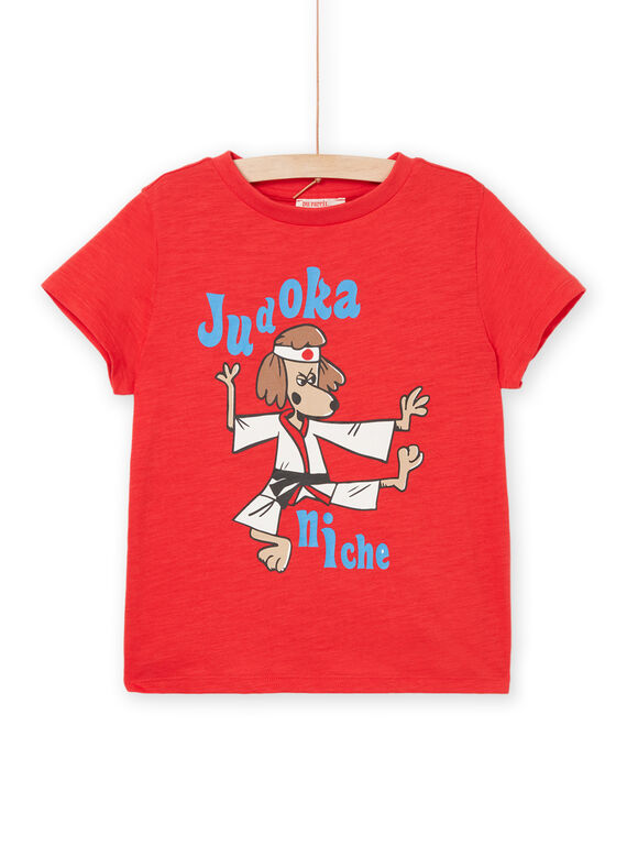 T-shirt com padrões judoca ROJOTI1 / 23S90282TMCF518