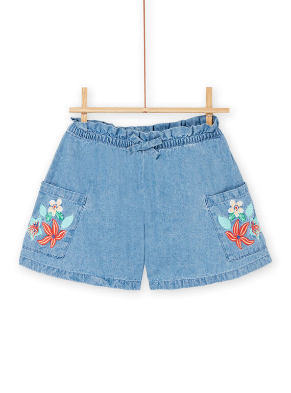 Calções fluidos azul-claro RABALSHORT1 / 23S901W1SHOP272