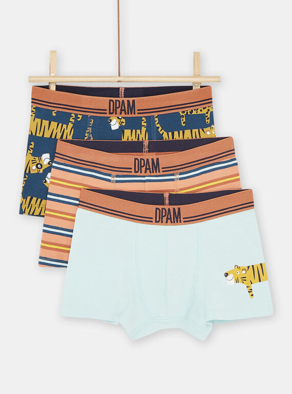 Pack de 3 boxers alperce menino SEGOBOXTIG / 23WH1265BOX406