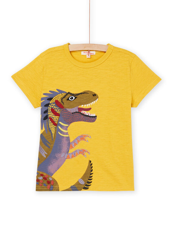 T-shirt com animação de dinossauro multi-técnica ROMAGTI3 / 23S902T4TMC106