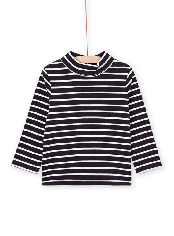 Camisola interior cru e azul-marinho às riscas PUJOSOUP2 / 22WG10C1SPLC205