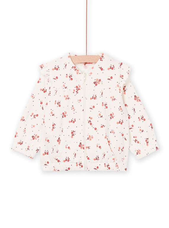Parte de cima de fato de treino florido com bolsos PIPRIHOJOG / 22WG09P2JGH009