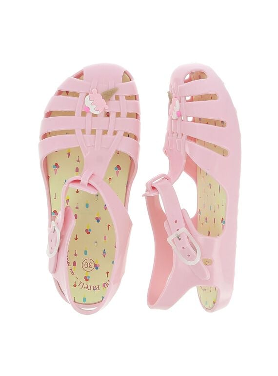 Girls' jelly sandals CFBAINGLAC / 18SK35Z1D34030