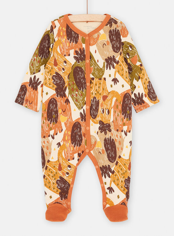 Babygro em fio com estampado de elefante bebé menino SEGAGREMAM / 23WH1443GRE811