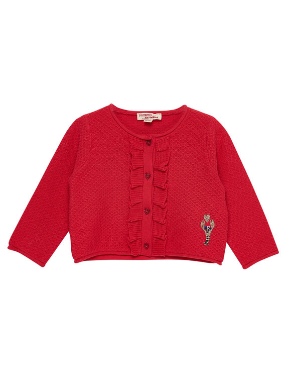 Cardigan coral bebé menina JICEACAR / 20SG09N1CARF506