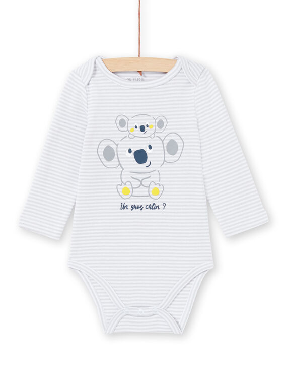Body cinzento-pálido às riscas bebé menino MEGABODKOA / 21WH14B7BDLJ925