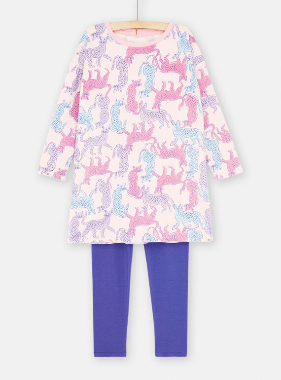 Conjunto pijama rosa e azul SEFACHUPAN / 23WH1151CHND326