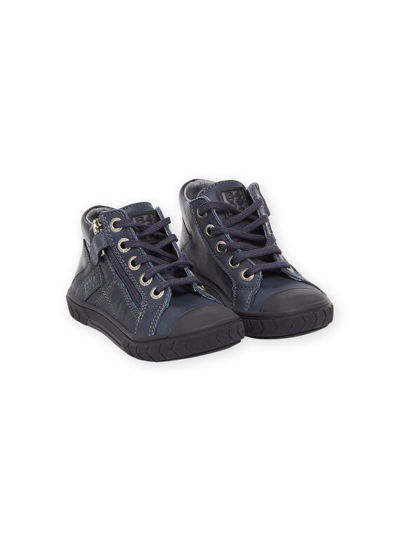 Sapatilhas subidas em couro POBASCAPO / 22XK3673D3Q070