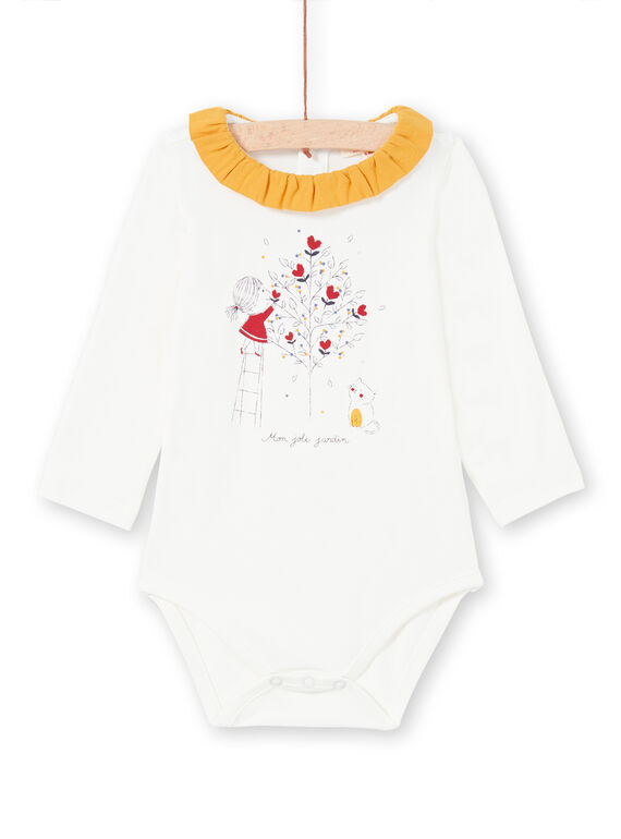 Body cru e mostarda bebé menina MIMIXBOD1 / 21WG09J2BOD001