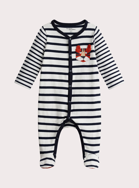 Macacão listrado para bebê menino  VEGAGREMAR / 24WH1475GRE001