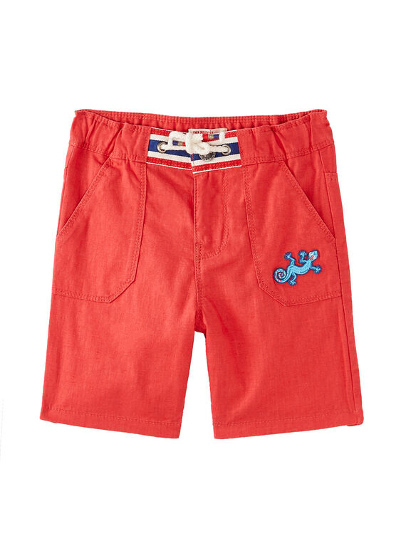 Bermudas menino mistura de linho ferrugem JOSAUBER1 / 20S902Q4BER408