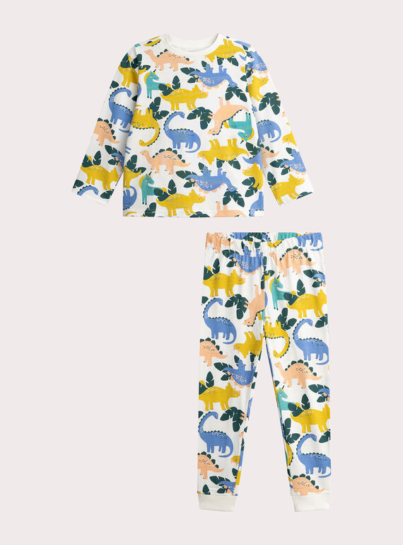 Pijama misto com dinossauro para criança  VEGOPYJMIX3 / 24WH1264PYJ001