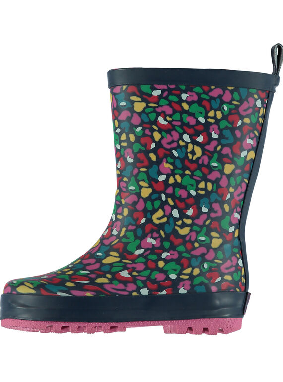 Galochas multicor leopardo criança menina GFBPMUL / 19WK35G1D0C070