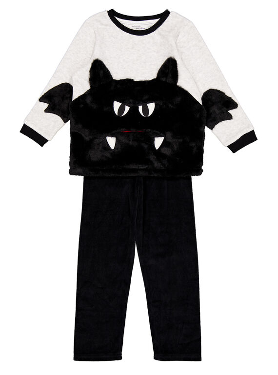 Pijama Halloween em veludo criança menino GEGOPYJHAL / 19WH12NCPYJJ920