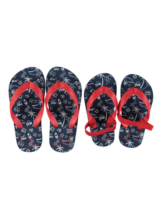Chinelos em EVA com estampado praia menino FGTONGBEA / 19SK36G1D01070