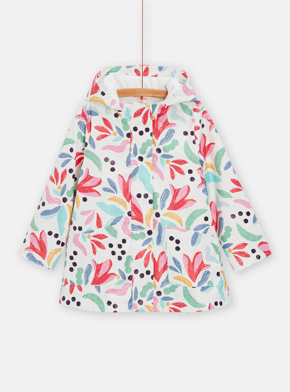 Impermeável cru com estampado decorativo colorido para menina TAGOMIMPER / 24S901P1IMP001