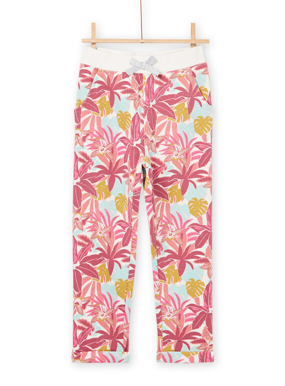 Calças de treino com estampado flores RAJOBAJOG3 / 23S90173JGB001