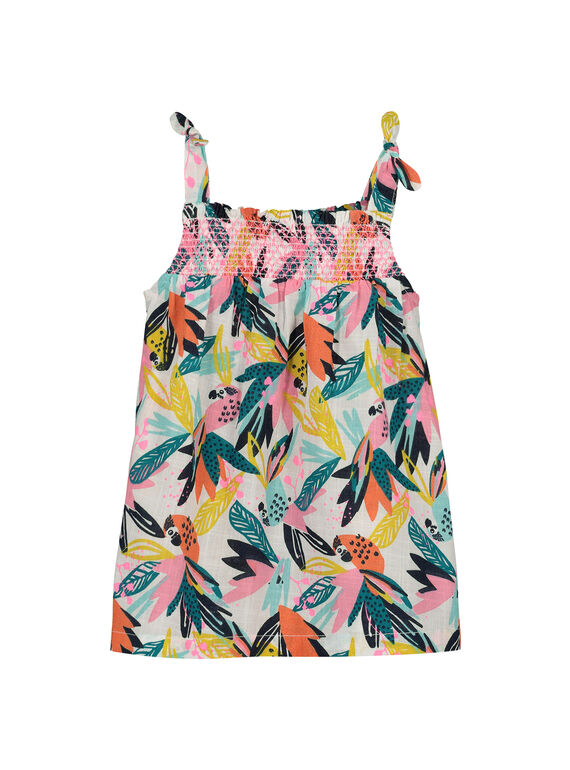 Vestido estampado bebé menina FICUROB2 / 19SG09N2ROB000