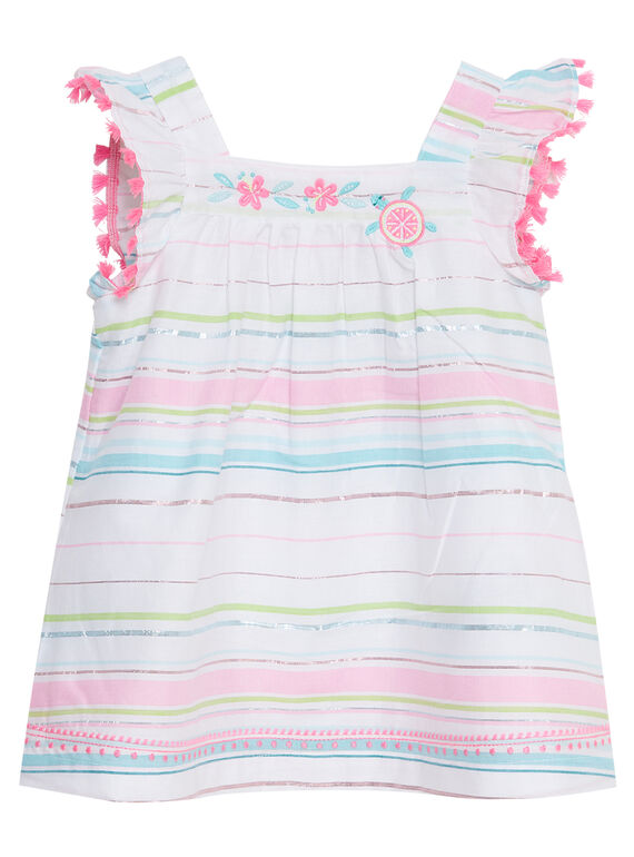 Vestido às riscas menina JIQUAROB2 / 20SG09R3ROB000