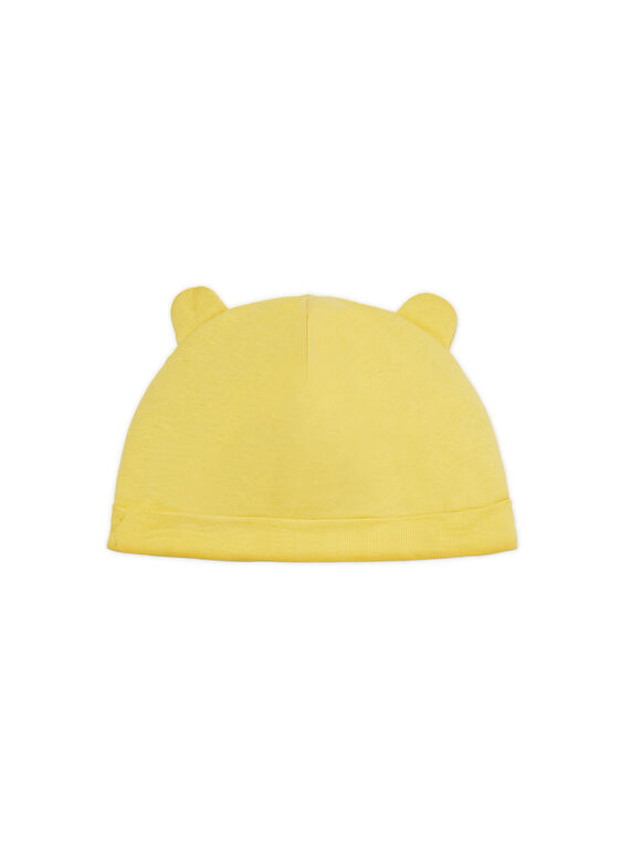 Gorro de nascimento amarelo com orelhas LOU1BON2 / 21SF42H3BNA103