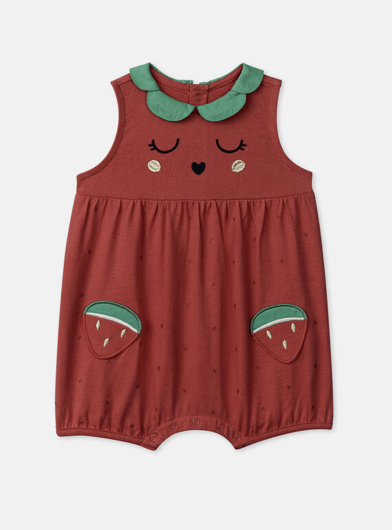 Macacão pasthèque para bebé menina TEFIGREPAS / 24SH1353GRE510