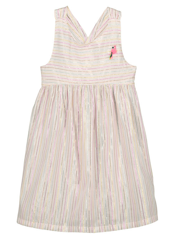 Vestido iridescente menina FACUROB3 / 19S901N3ROB000