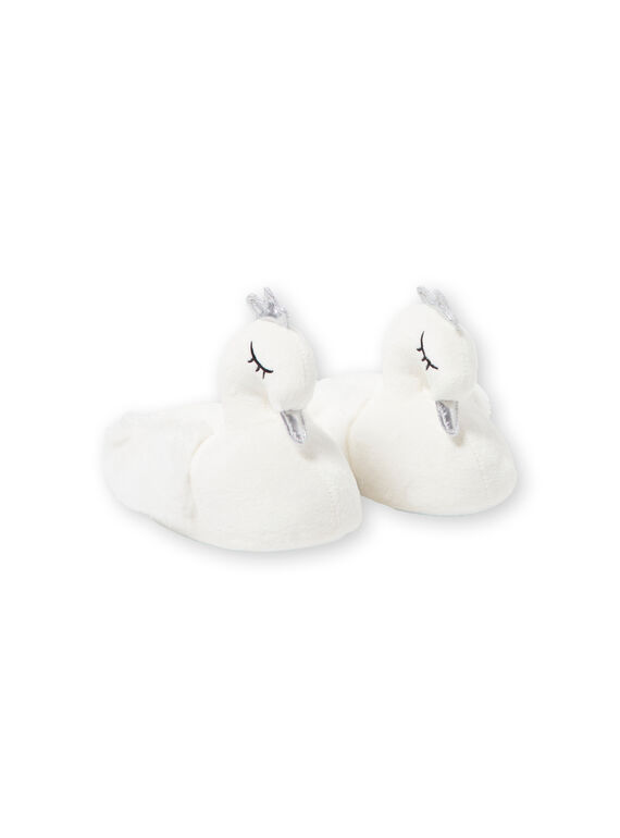 Pantufas 3D cisne branco menina KFBOOTCYGN / 20XK3581PTD000