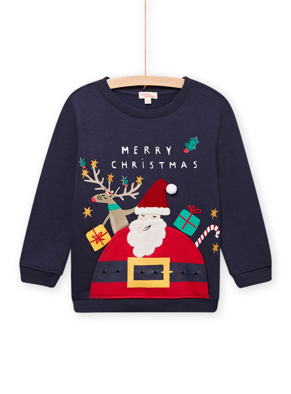 Sweat de Natal azul-marinho menino MONOSWE / 21W902Q1SWE705