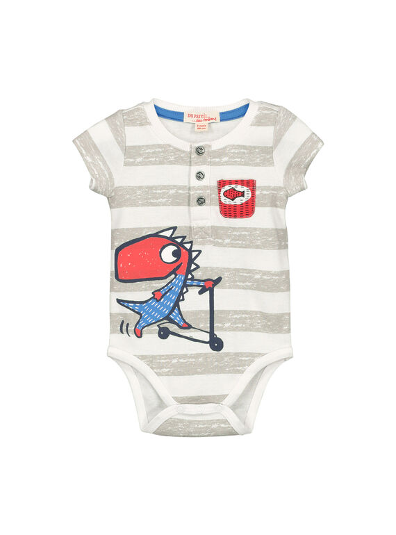 Body de mangas curtas bebé menino FUTOBOD / 19SG10L1BOD099