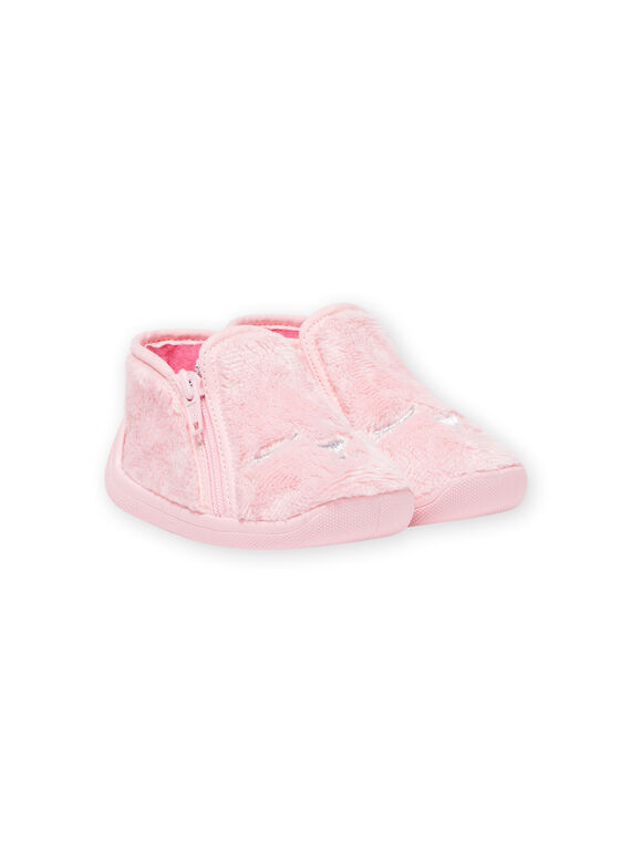 Sabrinas rosa claro em pelo sintético padrão gato bebé menina MIPANTFUR / 21XK3722D0A321